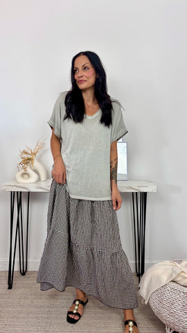 Camiseta Punto Gris