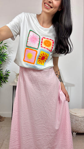 Falda Vichy Rosa