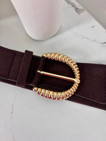 Cinturón Elastico Marrón