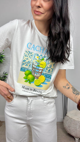 Camiseta Estampado Cachaça