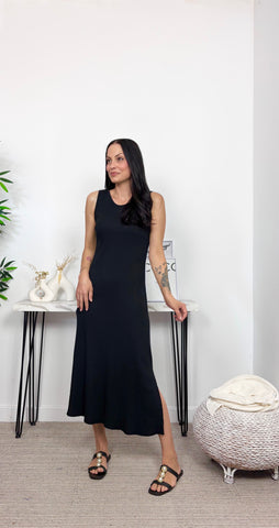 Vestido Canalé Negro