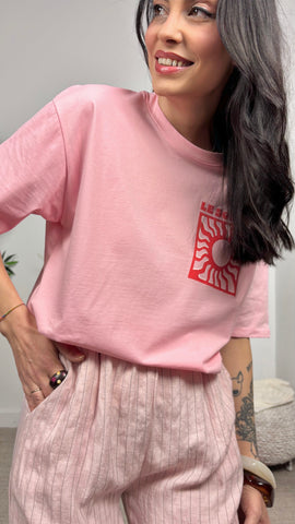 Camiseta Soleil Rosa