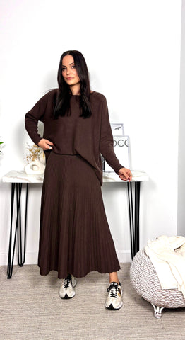 Jersey Basic Flecos Marrón