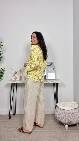 Pantalón Fluido Beis