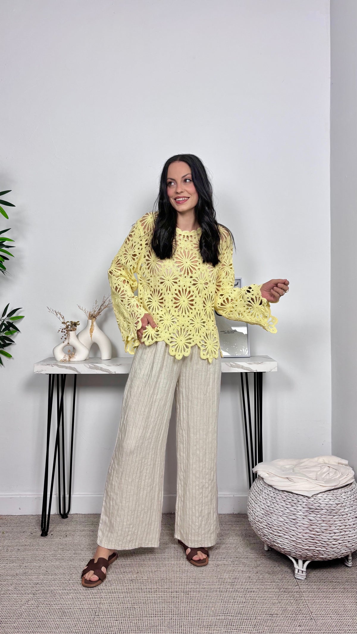 Pantalón Fluido Beis