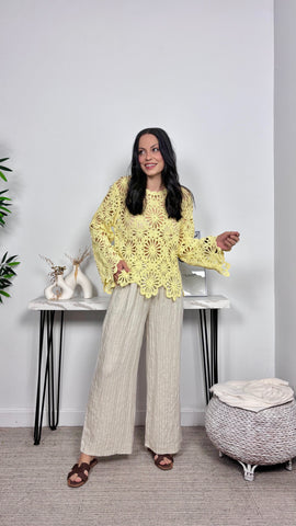 Pantalón Fluido Beis