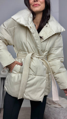 Cazadora Acolchada Crudo