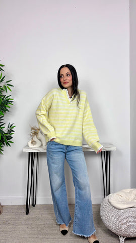 Jersey Detalle Bordado Amarillo