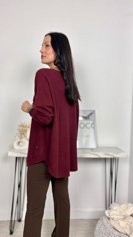 Jersey Basic Oversize Granate