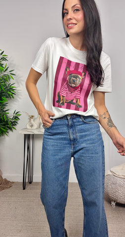 Camiseta Bulldog Burdeos
