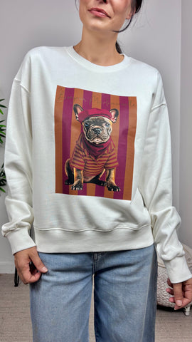 Sudadera Bulldog Granate