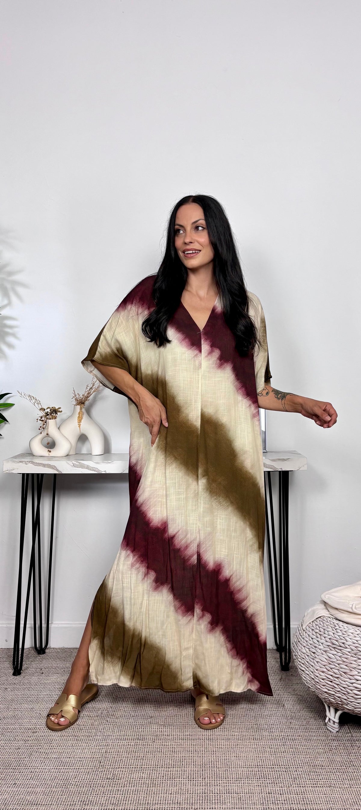 Vestido Degradé Beis