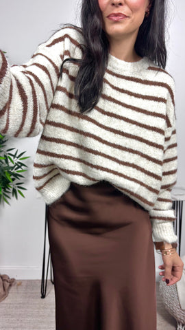 Jersey Rayas Marrón