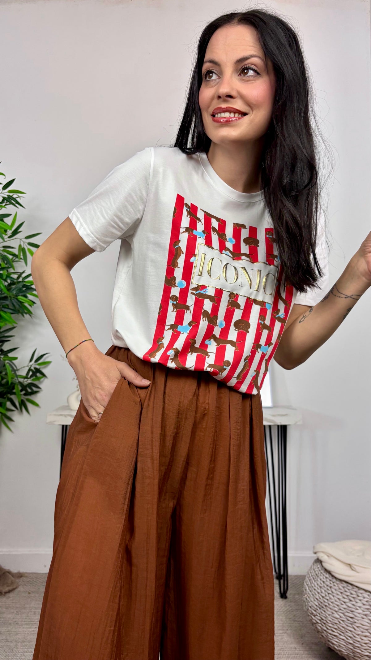 Camiseta Salchicha Stripes