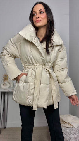 Cazadora Acolchada Crudo