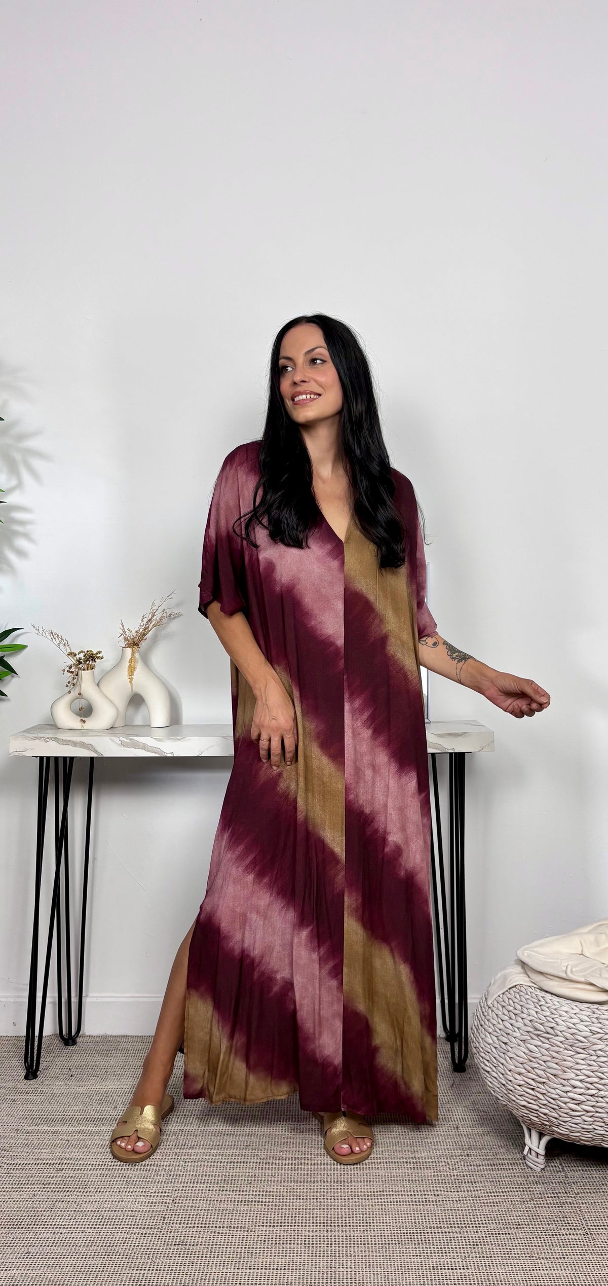 Vestido Degradé Marrón