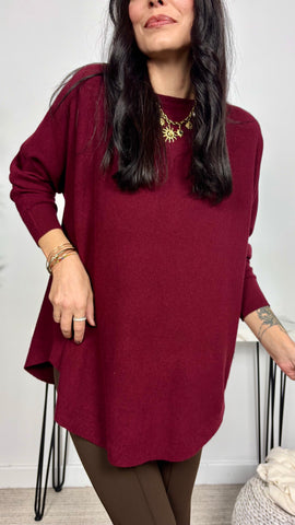 Jersey Basic Oversize Granate