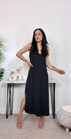 Vestido Lencero Negro