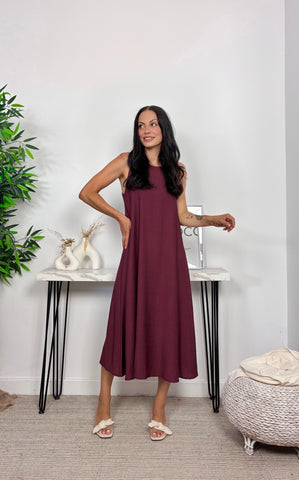 Vestido Basic Berenjena