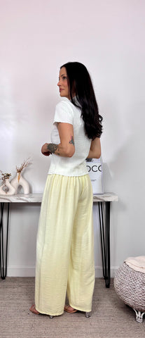 Top Botones Blanco