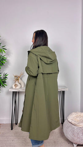 Parka Forro Vichy Caqui