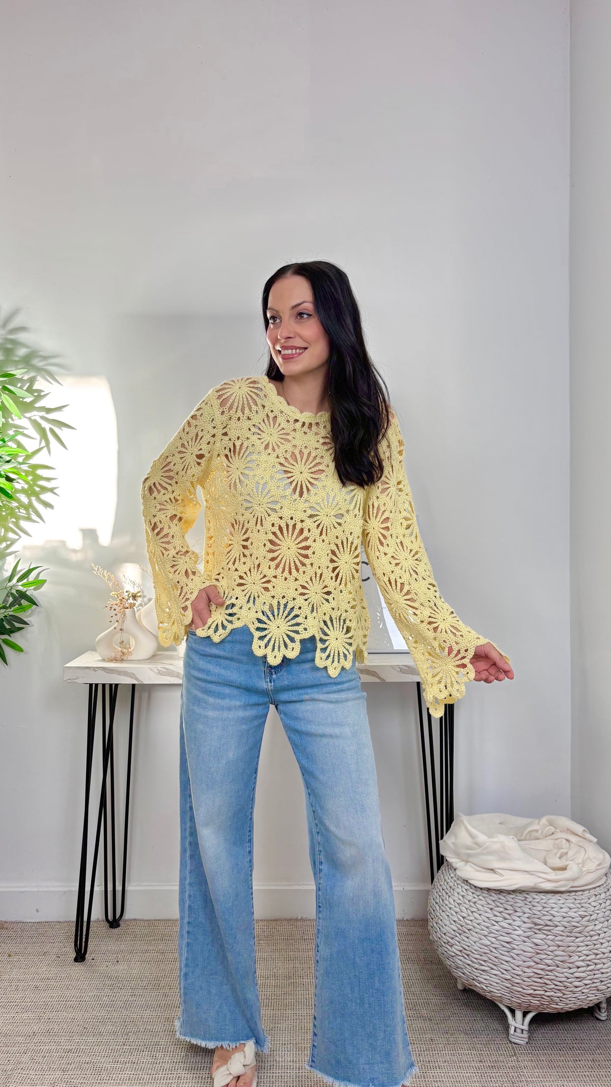 Jersey Crochet Amarillo