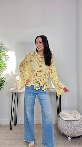Jersey Crochet Amarillo