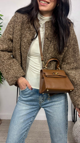 Bomber Rizada Marrón