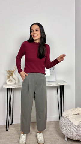 Pantalón Pinzas Gris