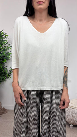 Jersey Punto Fino Blanco