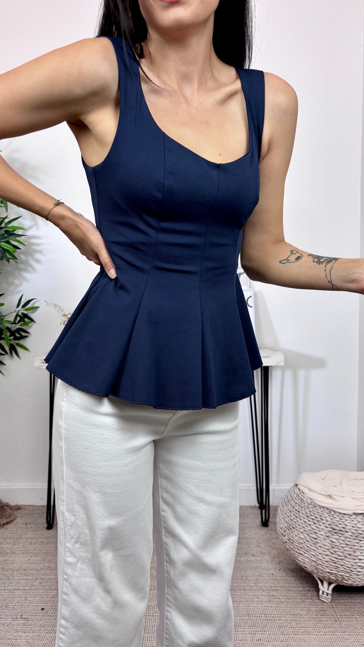 Top Evasé Marino