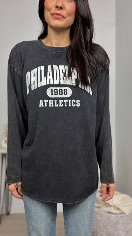 Camiseta Delavada Negro