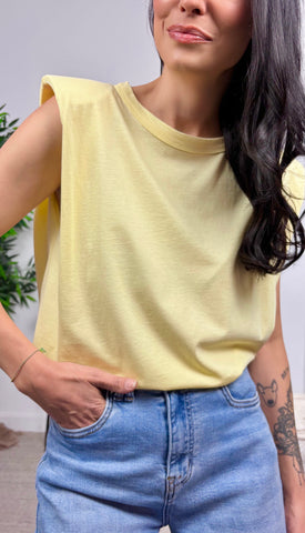 Camiseta Hombreras Amarillo