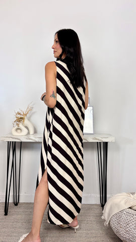 Vestido Rayas Negro