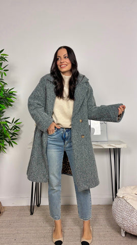 Abrigo Oversize Gris
