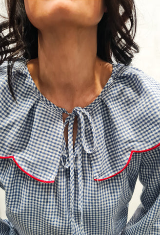 Blusa Vichy Cuello